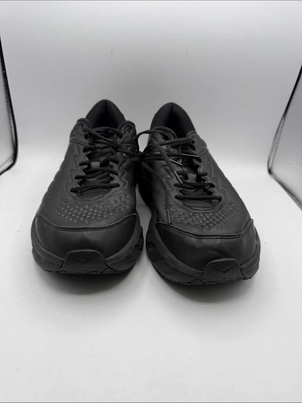 Hoka BONDI SR Men's 12.5 All-Black Cushioned Work Sneakers S1 - Picture 2 of 6